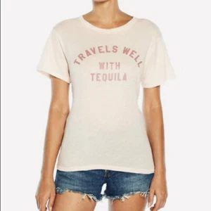 Wildfox Women’s Travels well with Tequila Keke T-shirt Tee Medium $78 Cotton NWT - Picture 1 of 4