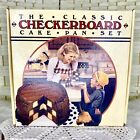 Vintage The Classic Checkerboard Cake Pan Baking Set Original Box
