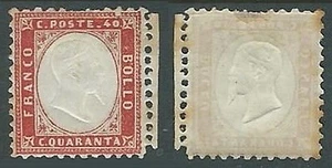 1862 REGNO EFFIGIE 40 CENT DIFETTOSO MH * - G176 - Picture 1 of 1