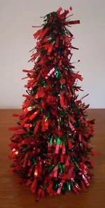 Vintage Decorative Small Sparkling Christmas Tree 11" Tall - Picture 1 of 2