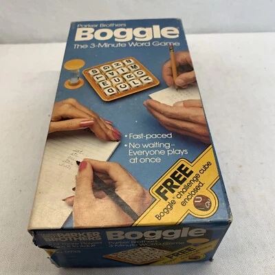 Vintage 1983 Parker Brothers Boggle Game With Challenge Cube Complete - Image 1 of 4