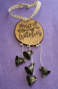 Witches Bells, Protection Bells, Wiccan Decor, Pagan Decor, Windchimes, Witch - Picture 1 of 4