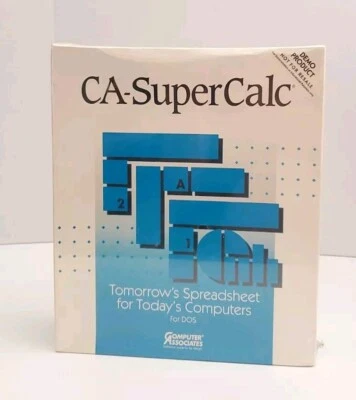 NEW CA-SuperCalc for DOS Computer Associates DEMO PRODUCT - RARE - Image 1 of 4