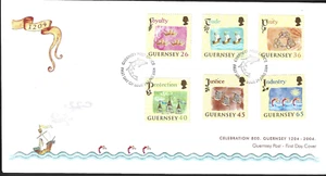 2004 Guernsey 800th Anniv Allegiance to England Celebration 800 First Day Cover - Picture 1 of 1