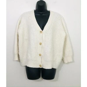 Jenni Kayne Cocoon Cardigan Sweater XS Chunky Knit Baby Alpaca Minimalist LUXE - Picture 1 of 13