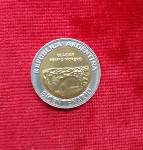 Coin Argentina 1 Peso Perito Moreno 2010. - Picture 1 of 3