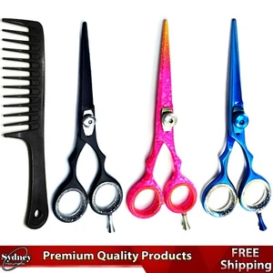 Hair cut scissors barber scissors hairdressing scissors salon hair shears & Comb - Picture 1 of 8