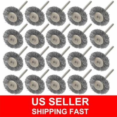 Steel Wire Brush For Dremel Rotary Die Grinder Removal Wheel Tool lots - Image 1 of 4