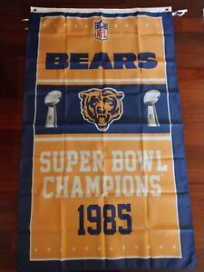 Chicago Bears 3x5 Super Bowl Champions Flag. Free shipping within the US