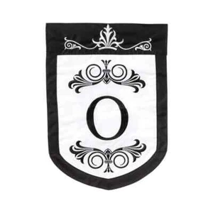 "Bandera de jardín Regalia monograma 161074-O apliques de hoja perenne 12,5"" x 18""" - Imagen 1 de 1