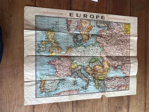 carte géographique N262 europe 1939 - Imagen 1 de 2