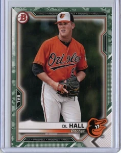 2021 Bowman Prospects Camo #BP122 DL Hall - Picture 1 of 1