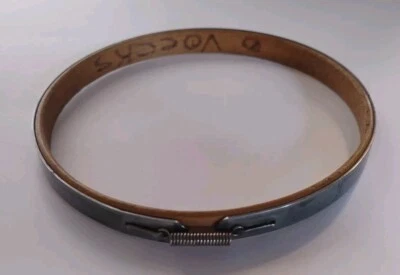 Antique Spring Tension Wood And Metal 5" Non Felt Embroidery Hoop - Image 1 of 4