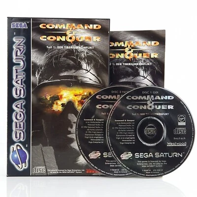Sega Saturn Spiel : Command & Conquer Teil 1 Der Tiberiumkonflikt - OVP PAL Disk - Bild 1 von 4