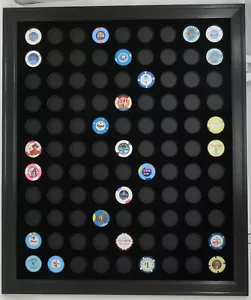 99 CASINO POKER CHIPS (NOT INCLUDED) WALL DISPLAY PICTURE FRAME 20" x 24" - Picture 1 of 4