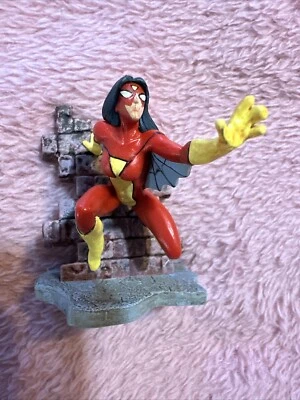 2011 Marvel Spider Woman From Spider-Man 3" mini boneco super-herói - Imagem 1 de 4