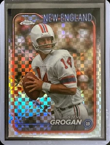 Steve Grogan - 2024 Topps Chrome Football - X-Fractor #132 - Bild 1 von 1