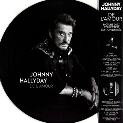 JOHNNY HALLYDAY - DE L'AMOUR LIMITED  PICTURE VINYL  VINYL LP NEUF - Photo 1/2