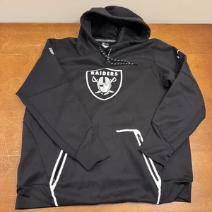 Oakland Raiders Hoodie Herren Extra Large Schwarz Fußball Therma Fit Nike - Bild 1 von 9