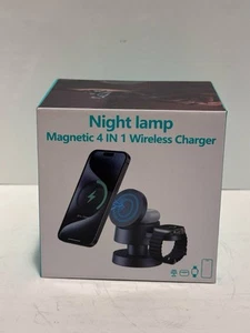 Lámpara de Noche Magnética 4 en 1 Estación de Carga Inalámbrica - Imagen 1 de 3