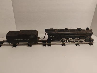 Vintage American Flyer Lines 282 Pacific 4-6-2 Steam Locomotive with Tender RUNS - Image 1 of 4