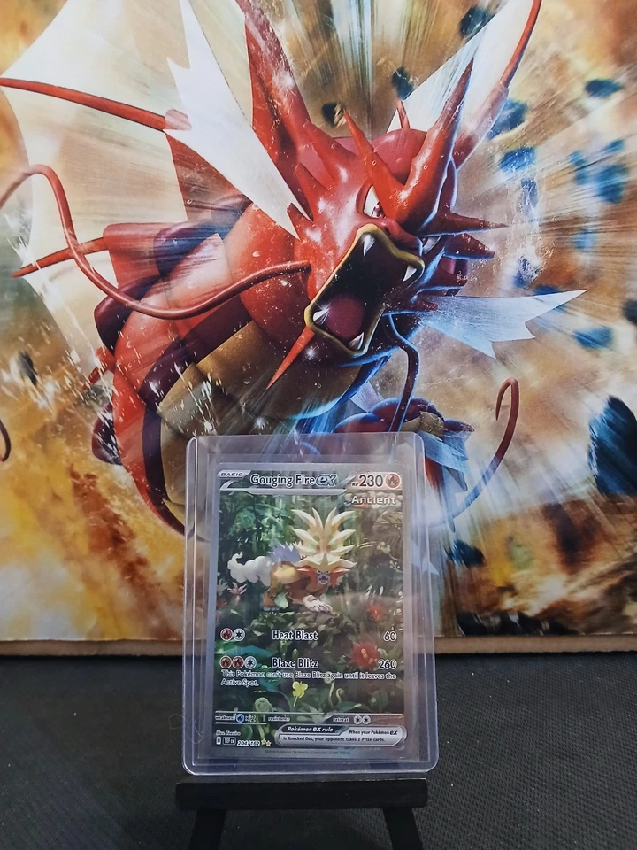 Gouging Fire ex 204/162 SV05: Temporal Forces Pokemon Card  - Image 1 of 3