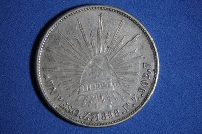 1898 UN PESO MEXICO ZS F.Z. #K56002 - Image 1 of 2