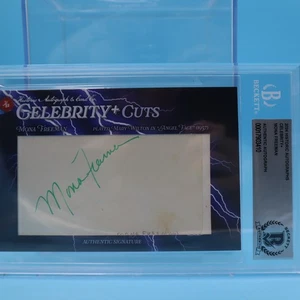 MONA FREEMAN signed autographed 3x5 Card BECKETT AUTH #1/2 "ANGEL FACE" - Picture 1 of 3