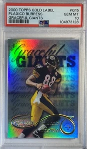 2000 TOPPS GOLD LABEL GRACEFUL GIANTS #G15 PLAXICO BURRESS PSA 10 - Picture 1 of 4