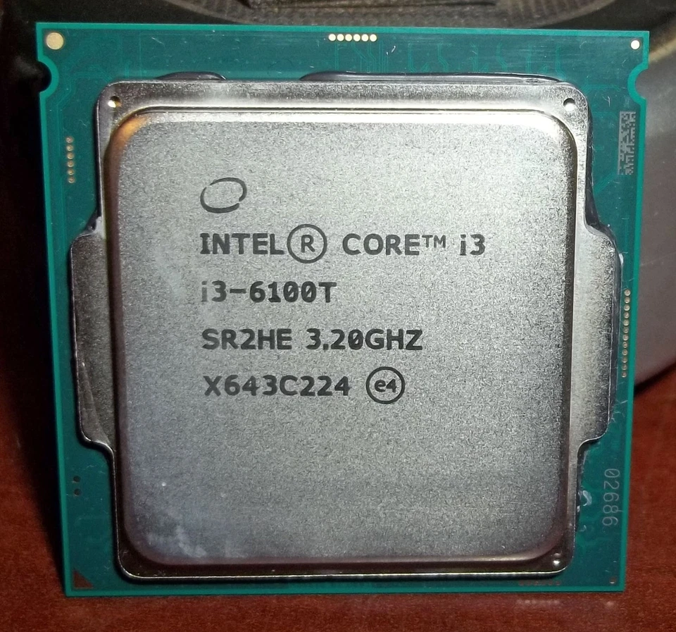 SR2HE INTEL CORE i3-6100t 3.2Ghz 35W 3 MB FCLGA1151 DESKTOP PROCESSOR - Image 1 of 1