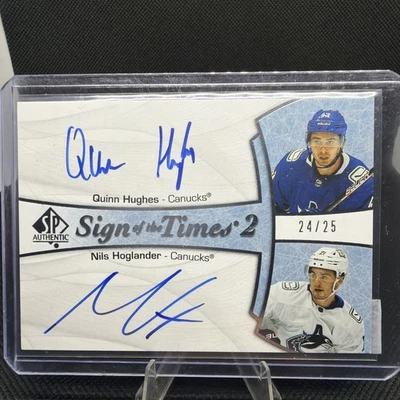 2021-22 UD SP Authentic Hoglander Hughes Auto Sign of the Times #SOTT2-VAN 24/25 - Image 1 of 2