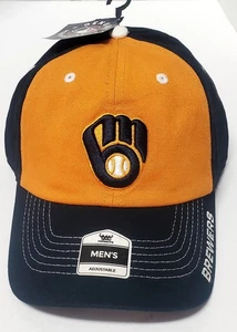 Milwaukee Brewers Hat NWT Embroidered Navy Gold By Fan Favorite MLB Adjustable - Picture 1 of 8