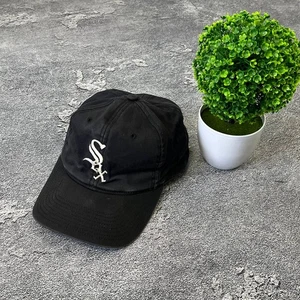 Cappello vintage anni 90 Chicago White Sox Snapback nero sovrastampa MLB gemelli taglia unica - Foto 1 di 6