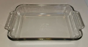 Casseruola da forno vintage con gancio di ancoraggio 2 qt vetro trasparente 8x11,5x2 - Foto 1 di 2