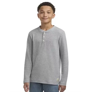 LEVIS Jungen Jugend Langarm Thermo Shirt weich Strick Relaxed Fit grau 14/16 XL - Bild 1 von 6