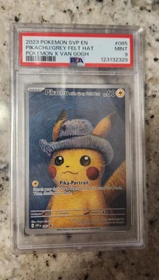 2023 Pokemon Van Gogh Pikachu with Grey Felt Hat SVP EN #085 Promo PSA 9 Mint - Image 1 of 2