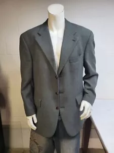 Ralph Lauren sport blazer suit jacket coat grey wool size 44r / we4406 r4 - Picture 1 of 10