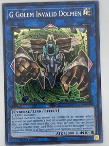 G Golem Invalid Dolmen BLCR-EN044 1st Ed. Secret Rare Crystal Revenge Yu-Gi-Oh! - Picture 1 of 2