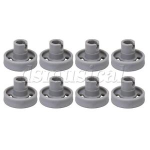8 x Dishwasher Lower Rack Wheel and Stud WD12X10231 Replacement for GE