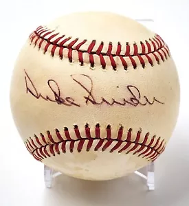 Duke Snider Autograph Signed Ball Baseball Brooklyn Los Angeles Dodgers F25909 - Picture 1 of 9