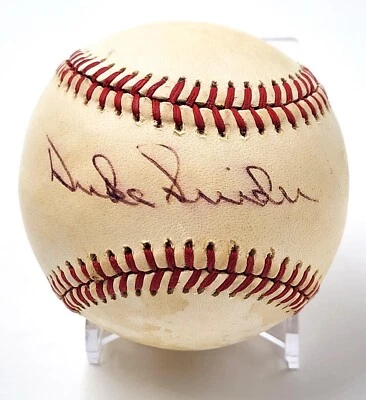 Duke Snider Autograph Signed Ball Baseball Brooklyn Los Angeles Dodgers F25909 - Image 1 of 4