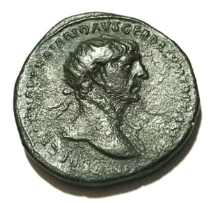 Ancient Coin Roman Empire Trajan AE Dupondius 98-117 AD. Annona - Picture 1 of 2