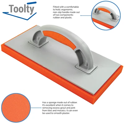 Sponge Float Plastering Skimming Rendering Tiling Cleaning Rubber Sponge Toolty - Image 1 of 4