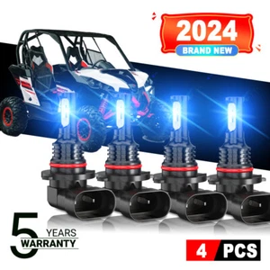 For Can-Am Maverick Max 1000R 2014-2017 LED Headlight 8000K Bright Bulbs - Picture 1 of 12