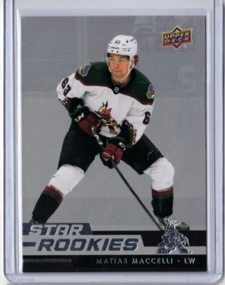 MATIAS MACCELLI 22/23 Upper Deck Star Rookies Box Rookie Card RC Coyotes #18 🔥 - Image 1 of 2
