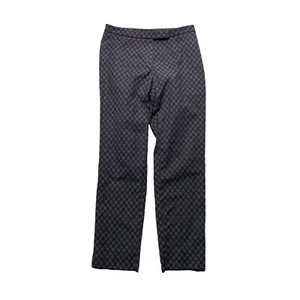 Peserico Pants Ankle Skinny Womens Size 42 Charcoal Geometric Print Italy - Picture 1 of 10
