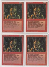MTG 4X Goblin King X4 Revised (3rd) Edition - Magic - SP/NM