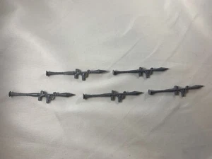 Lot of 5 Silver Bazookas GI Joe Vintage Style Custom Red Laser - Picture 1 of 3