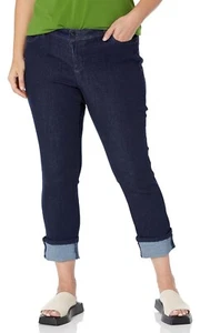 Royalty For Me Womens Plus Size Wannabettabutt Mid-Rise Mega Cuff Ankle Jean 16W - Picture 1 of 6