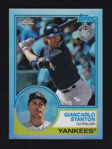 2018 Topps Chrome #83T-23 GIANCARLO STANTON New York Yankees 1983 REFRACTOR - Picture 1 of 2